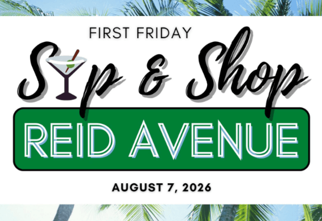 First Friday Sip & Shop event